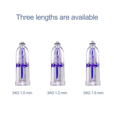 Nanosoft 34G 1.2mm 1.5mm Fillmed Hand Three Ne edles for Anti Aging Around Eyes