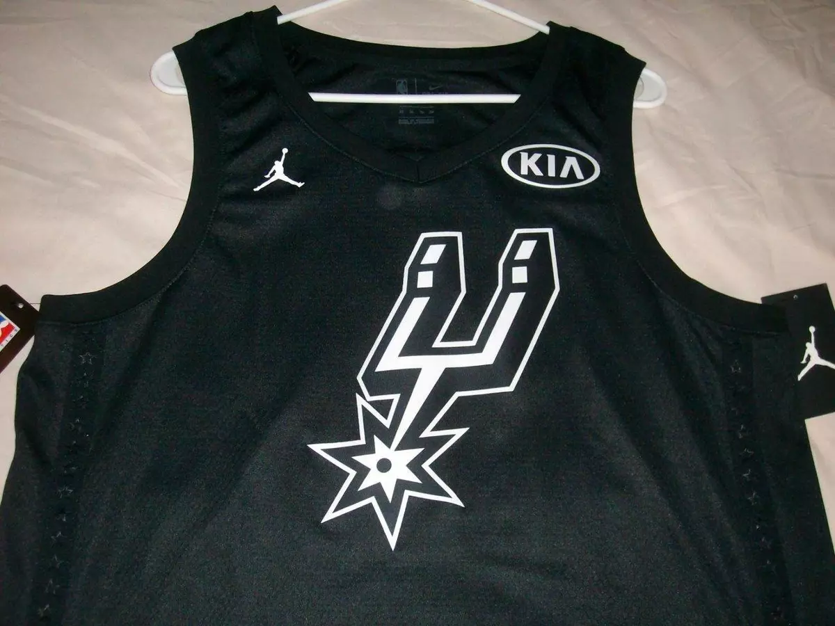 Kawhi Leonard 2 San Antonio Spurs NBA All Star Game Black Jersey Men s XL 52 New