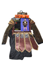 Totally Ghoul Boys' Warrior Prince Knight Brown Halloween Pretend Costume Medium