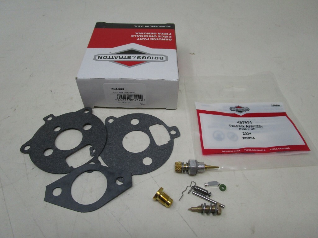 Genuine Briggs & Stratton 394693 Carburetor Rebuild Kit 170431 