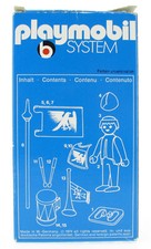 PLAYMOBIL 3332 V1 Chrom Ritter Herold in OVP 1975 Lineart Box für Ritterburg