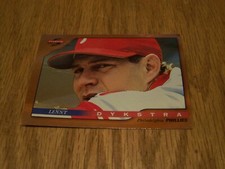 LENNY DYKSTRA 1996   SCORE DUGOUT COLLECTION  BASEBALL CARD # 57