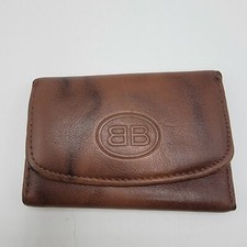 Vintage Buxton Key-Tainer Brown Genuine Leather Key Holder Organizer