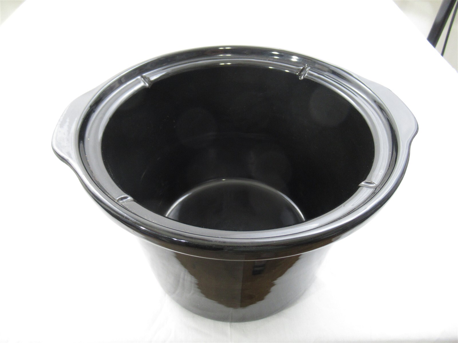 CROCK POT SLOW COOKER SCR400B STONEWARE LINER INSERT BLACK 4 QT QUART