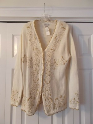 dressy ivory cardigan