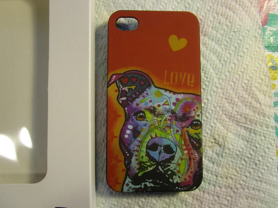 FUNDA RÍGIDA TRASERA OFICIAL DEAN RUSSO [LOVE DOG] PARA APPLE iPHONE 4 Foto 4 de 4