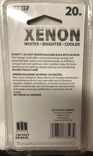 Feit Electric 20W Xenon Bulb G8 Fitting. New & Sealed - Picture 2 of 2