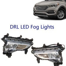 For 2017-2018 Hyundai Santa Fe Sport Led Drl Fog Light Fog Lamps Leftright Pair For 2017-2018 Hyundai Santa Fe Sport Led Drl Fog Light Fog Lamps Leftright Pair