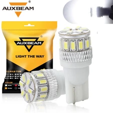 AUXBEAM White LED Interior Dome Map License Light Bulbs T10 2825 168 158 194 2X