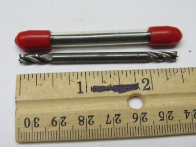 AMAMCO 5/32'' 4-FLUTE CENTER CUTTING DOUBLE END SOLID CARBIDE END MILLS (2 PCS)
