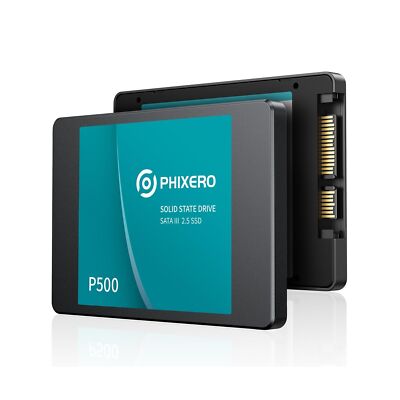 PHIXERO P500 SSD festplatte Intern 2TB 3D NAND,2.5 inch SATA   6Gb/s Inter