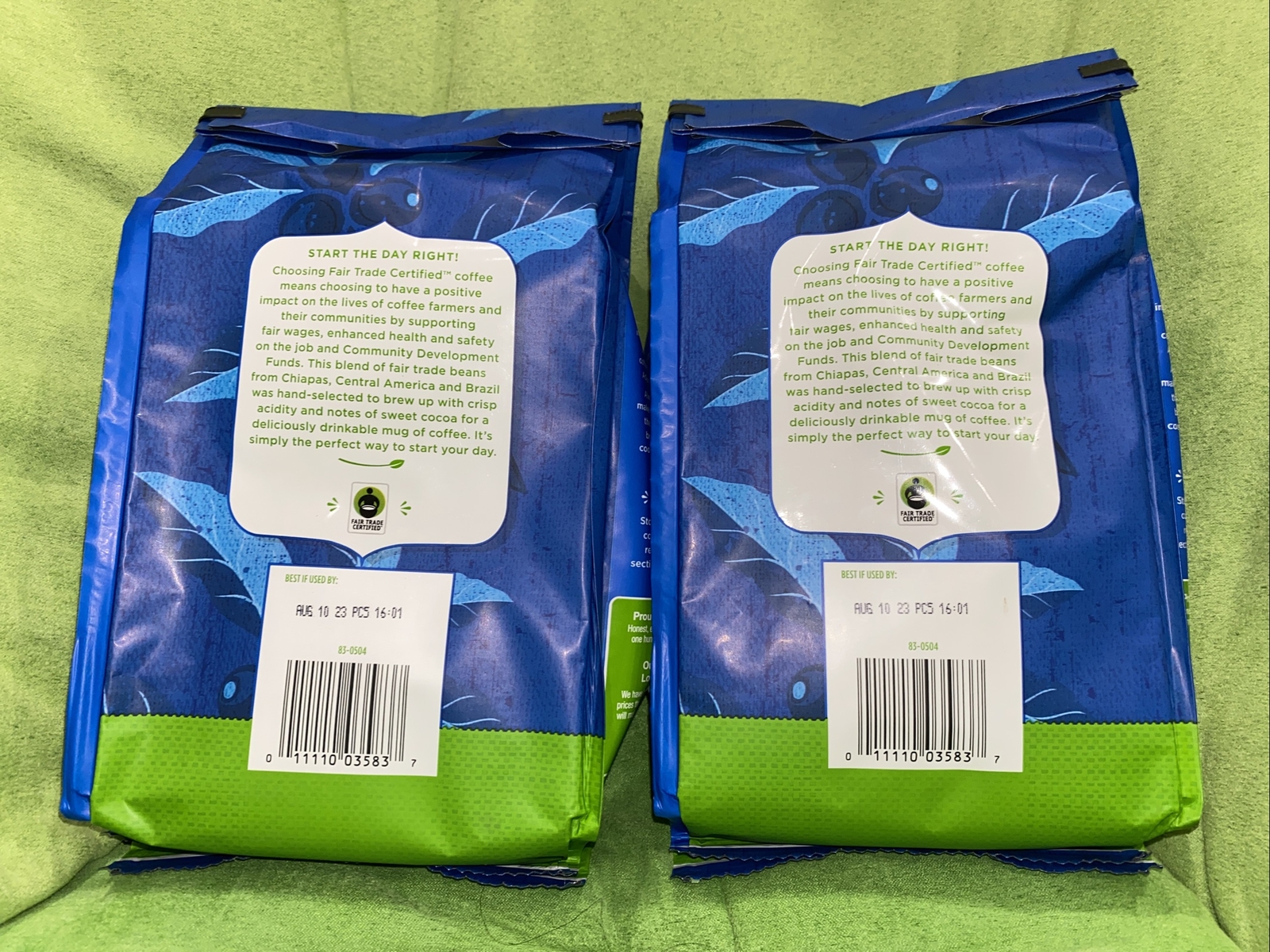 2-Simple Truth Organic Fair Trade House Blend Ground Coffee 20 oz Each, EX-8/23