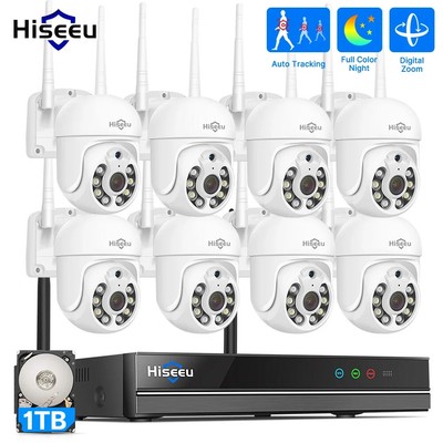 5MP Wireless WiFi Camera System Outdoor Motion Tracking Audio Video Recorder