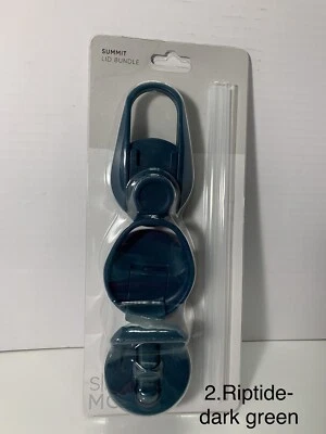 Simply Modern: Summit Water Bottle Lid Bundle, Three Pack w/ Handles & 2 straws