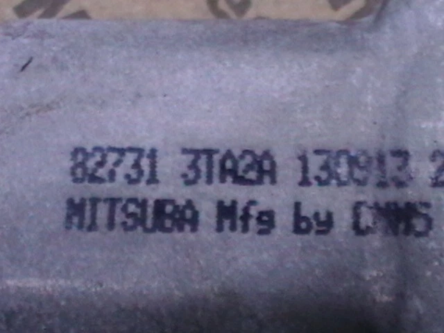 2013 - 2018 nissan altima rear left window regulator motor 82731 3TA2A OEM - Image 4 of 4