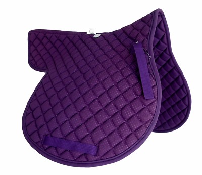 PRI  Shaped SaddleGrip Non-Slip AP Pad, PVC Dotted, High Wither, Purple