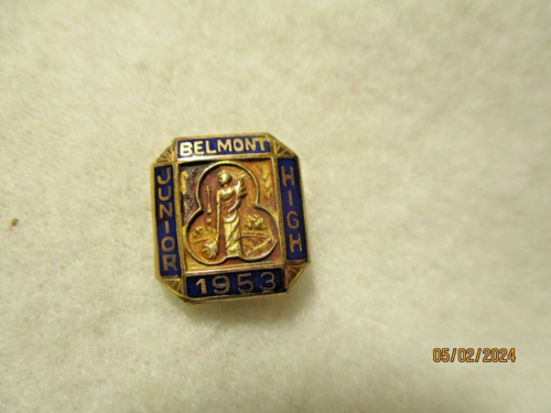 10K GOLD BELMONT JUNIOR HIGH PIN 1953 ** 1,9 GRAMM - Bild 1 von 4