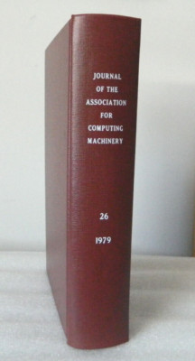 1979 Journal Of The Association For Computing Machinery Hardbound (All 4 Issues)