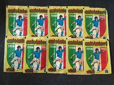 LOT 10 POCHETTES PACKETS EDIS CALCIATORI 1984/1985 VERY RARE SEALED NO PANINI