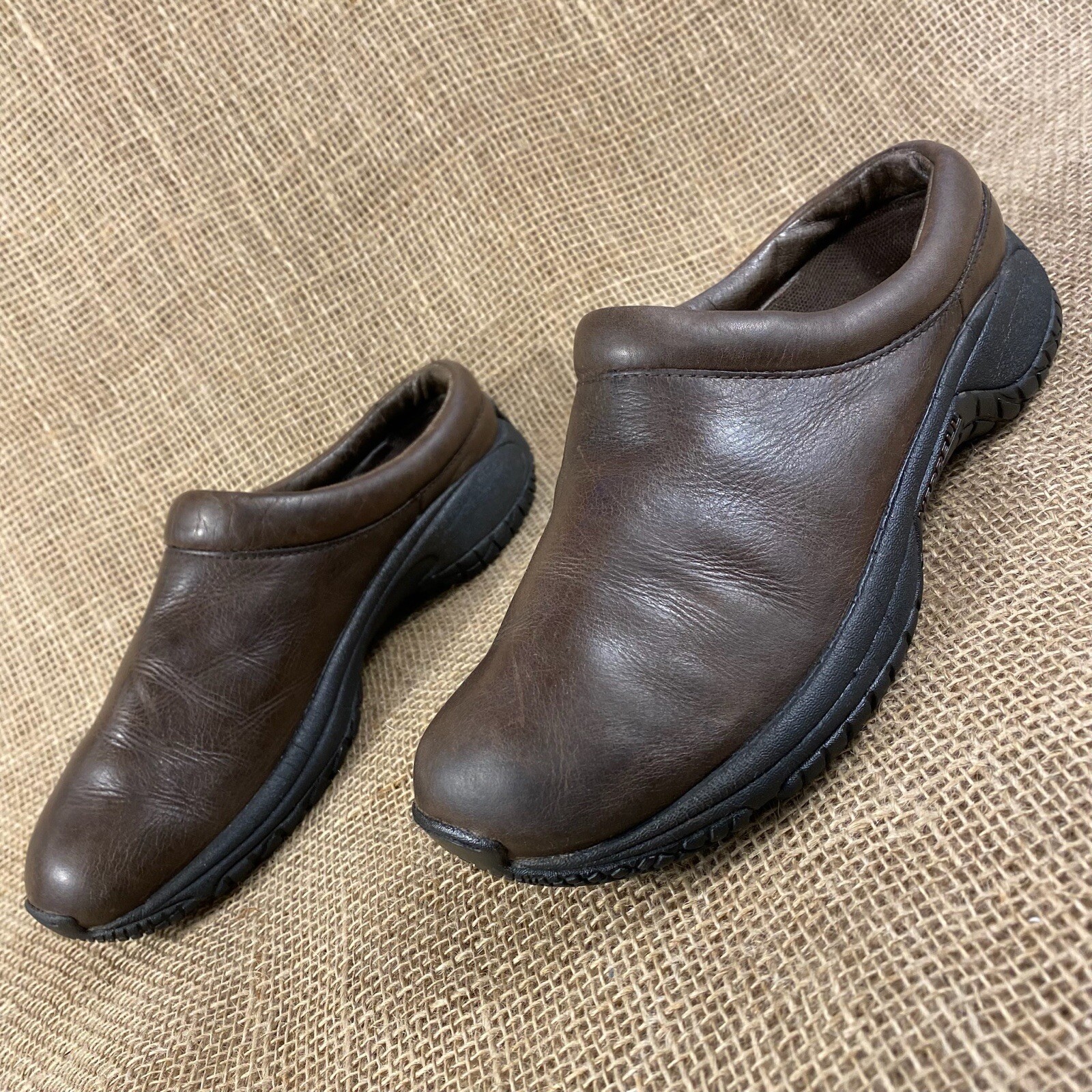 Merrell clogs slip on encore brown leather women’s si… Gem