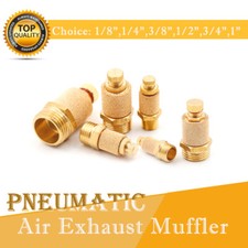 Brass Flow Control Silencer NPT 1/8" - 1" Pneumatic Air Exhaust Muffler Fitting