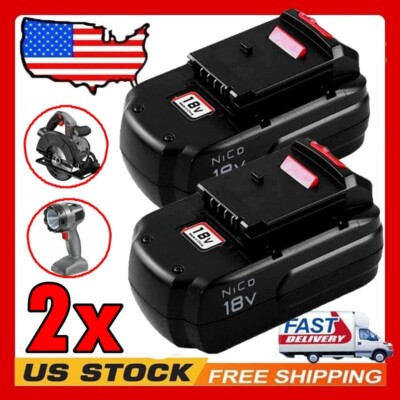 2PACK For Porter Cable PC18B 18Volt NiCd PC186CS Battery PCC489N PCC489N PC188