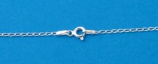 925 Solid Sterling Silver Trace Chain Necklace All Lengths Genuine Stamped Italy