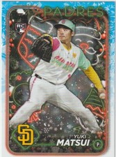 2024 TOPPS HOLIDAY YUKI MATSUI P PADRES ROOKIE #H191 ANTLER VARIATION SP