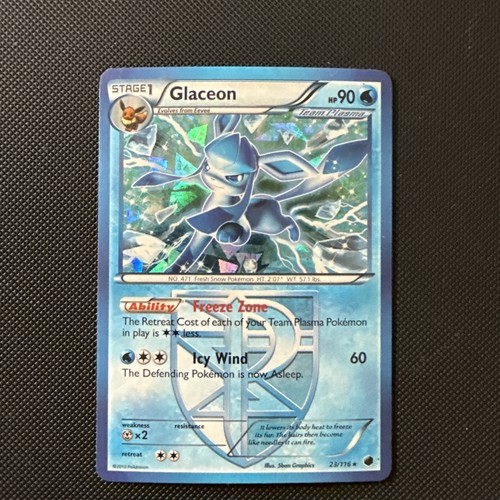 Glaceon (Team Plasma) 23/116 Plasma Freeze Rare Cracked Ice
