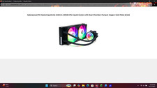 CyberPowerPC MasterLiquid Lite 240mm ARGB CPU Liquid Cooler - Used, Tested