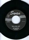 BEATLES- "SHE LOVES YOU"/"I'LL GET YOU"- SWAN 4152- BLACK LABEL- RECO-ART - EXC