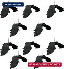 10 Pcs Halloween Hanging Ornaments Realistic Bat Decorations Rubber Horror Bat D