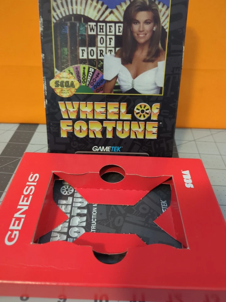 Wheel of Fortune (Sega Genesis, 1992) Complete CIB Cardboard box tested - Image 4 of 4