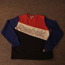 Reebok Block Colorway Crew Neck Sweatshirt Boy XL 14/16 Pit 18