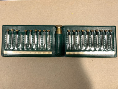 Vintage Star Watchmakers 10 Crown Taps & 9 Reamers Good in HR Suisse Case