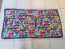 Handmade Double Sided Fleece Cars Theme Kids Blanket Approximately 57 X 30