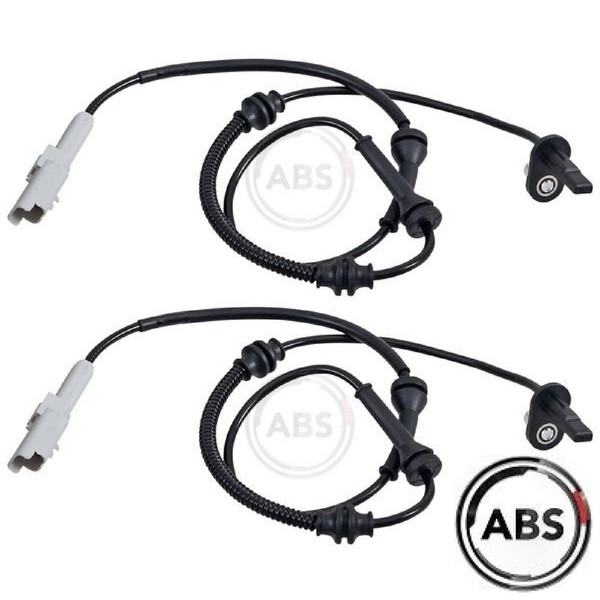 2X Sensor FüR Raddrehzahl A.B.S. 31586 2 Sensor Raddrehzahl Links Rechts-image