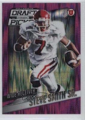 2015 Panini Prizm Collegiate Draft Picks Purple Flash 94/99 Steve Smith Sr 0b2