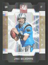 2009 Donruss Elite Jake Delhomme #15 Status Gold /24 Panthers TV3352