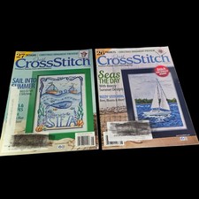 Christmas Ornament Preview Just Cross Stitch Magazine Aug 2021 and 2022 Lot of 2
