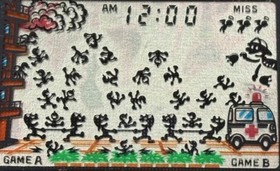 Nintendo Game & Watch Fire Wide Screen Handheld LCD Game