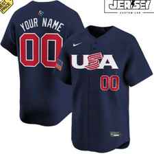 Custom Team Usa World Baseball Classic 2026 Roster Baseball Jersey