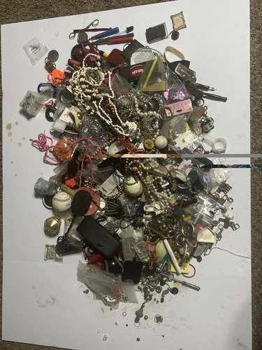 26.7 LB Huge Junk Drawer Costume Jewelry Mixed Lot Vintage Resale Craft