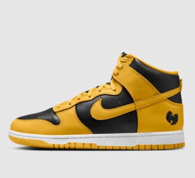 NIKE DUNK HI WU-TANG CLAN HJ4320-001 Yellow Black Men's Sizes 8 & 8.5 NEW