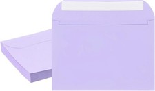 PATIKIL 7.5x5.5 Inch Invitation Envelopes, 20 Pcs Self-Seal for Invitations A7 S