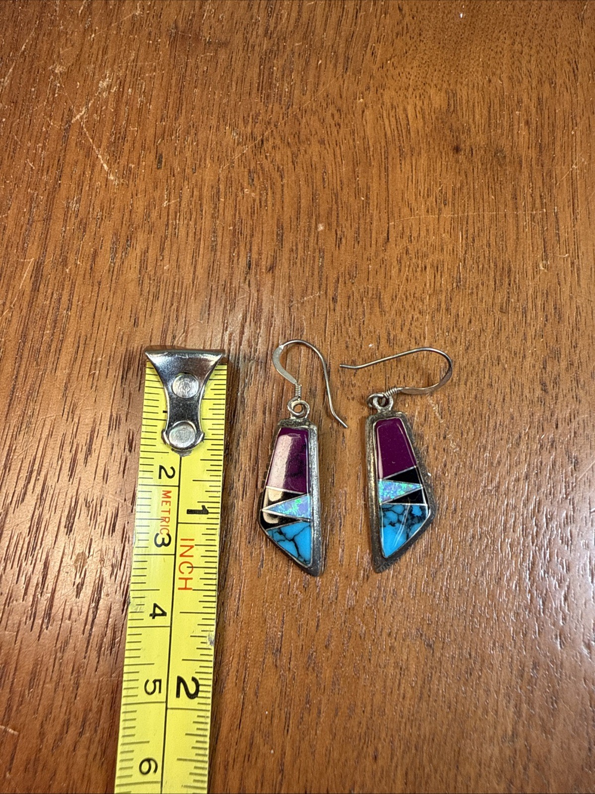 Native American Multi Gemstone Channel Inlay Ster… - image 10