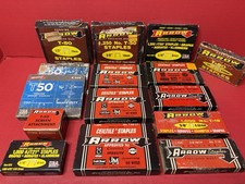 Vintage Arrow Staples Lot Of 15 Boxes Mostly Opened Boxes Made in USA