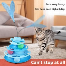 Pet Cat Crazy Ball Disk Interactive Toys Amusement Plate Funny 1pcs, Toy P6F6
