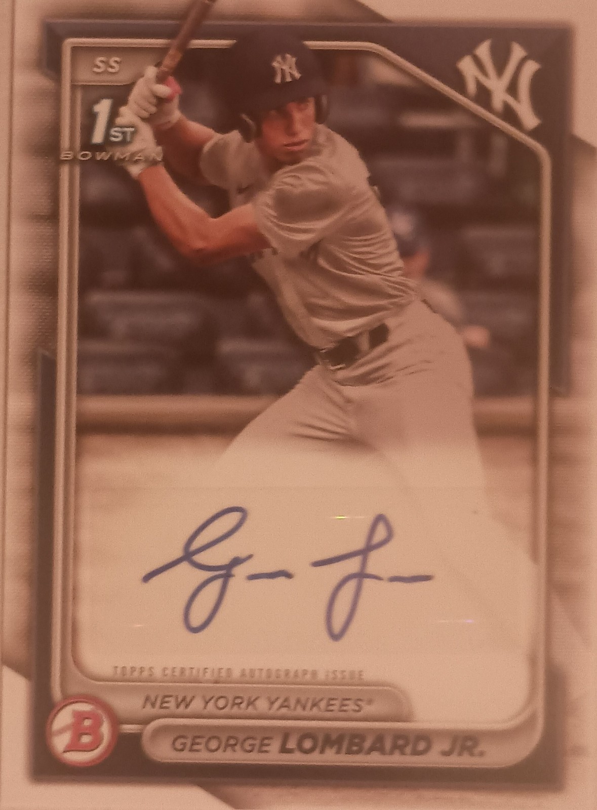 2024 Topps Bowman George Lombard Jr PPRA-GL Auto