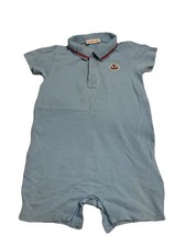 Moncler Romper 18/24 Months Blue Short Sleeve